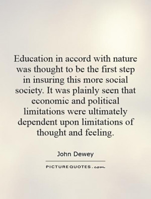 Education in accord with nature was thought to be the first step in ...