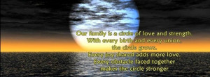 Our family is a cirkel of strength Facebook Cover