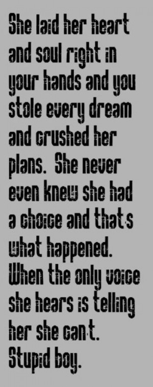 Stupid Boy Quotes Keith urban - stupid boy