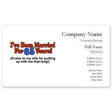 Cute 65th wedding anniversary Business Cards