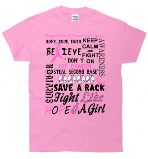 Breast Cancer Quotes Funny Breast cancer mash-up quote t-