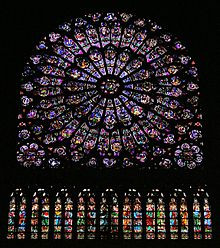 Picture of Rose Window, Jardin des Tuileries Cathedral, Paris, France