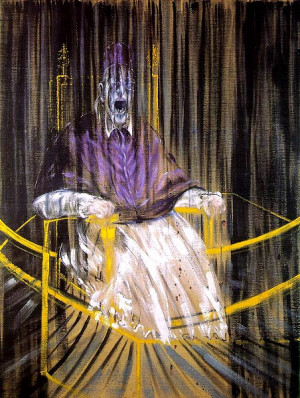 ... after Velazquez's Portrait of Pope Innocent X Francis Bacon painting