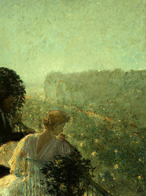 Frederick Childe Hassam - Summer Evening in Paris (1889)