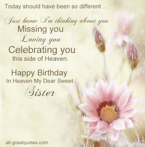 Missing My Sister In Heaven Quotes. QuotesGram