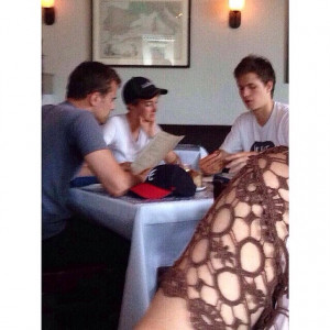 Theo James, Shailene Woodley and Ansel Elgort at “The National” in ...