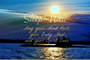 Hope you sleep well sweetie. Miss and love you more!!!!