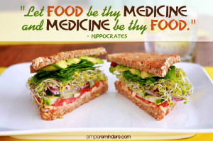 Let food be thy medicine and medicine be thy food.