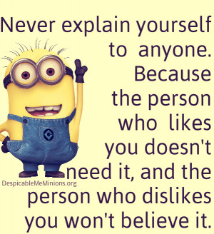 Despicable Me Minions Funny Quotes