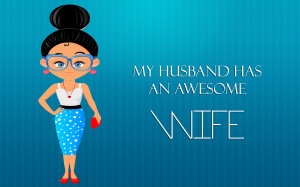 My husband has an awesome wife wallpaper