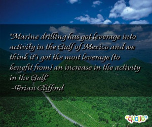 Marine drilling has got leverage into activity