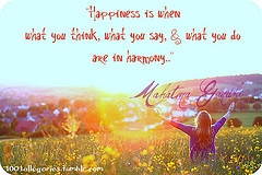 Happiness Gandhi Quotes