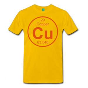 gifts element cu copper element 29 full round t shirt