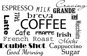 Coffee Sayings Kitchen Home Decor vinyl wall decal quote sticker ...