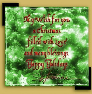 Happy Holidays Greeting Card and Quotes