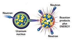 The nucleus is composed of protons and neutrons, very densely packed ...