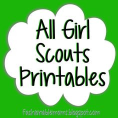 Girl Scouts Printables - cute -by level- cookie booth thank you cards ...