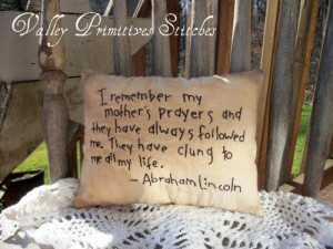 Mother's Day Gift Mother's Prayers Quote by by valleyprimitives, $8.00