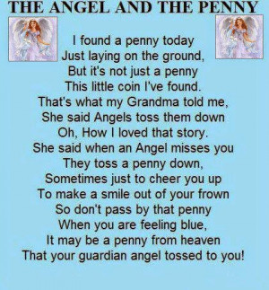 penny when you are feeling blue it may be a penny from heaven that ...