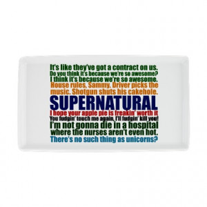 Supernatural Quotes Cocktail Platter