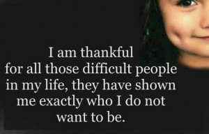 Being thankful