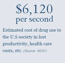 rate that drug abuse costs society as a whole. Not only just the drugs ...