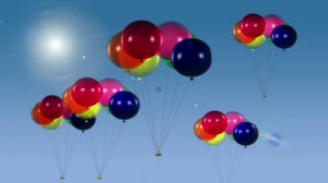 Animated Balloons Stock Video