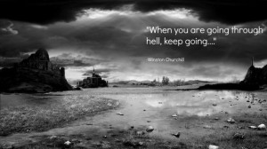 Winston Churchill Quote On Going Through Hell