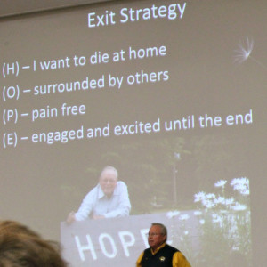 ... exit strategy for coping with death. FAVS photo by Nate Anton