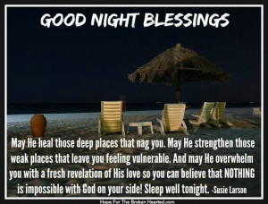 Good night blessings