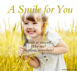 Inspirational quotes smile picture of little girl and quote a smile ...