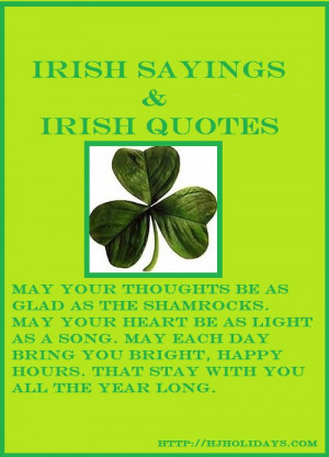 Irish sayings and Irish quotes