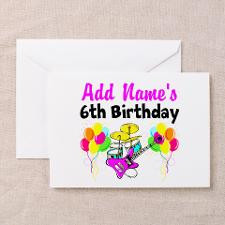 HAPPY 6TH BIRTHDAY Greeting Card for