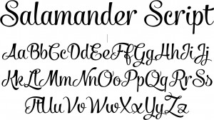 Salamander Scriptfont Fenotype