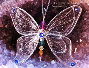 Silver Chakra Butterfly: Inspirational Butterfly Gifts