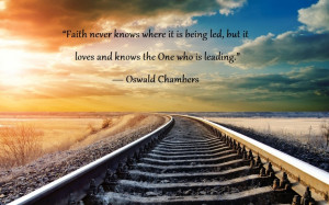 Faith Oswald Chambers quote.