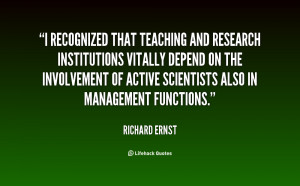 recognized that teaching and research institutions vitally depend on ...