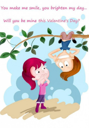 You make me smile valentines day quote