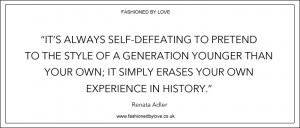 via fashioned by love | best fashion & style quotes | Renata Adler