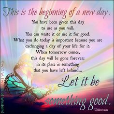 Tuesday Morning Quotes New day, life quotes,