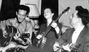 Guthrie, and his New York liberal Communist crowd, hated Lindbergh .