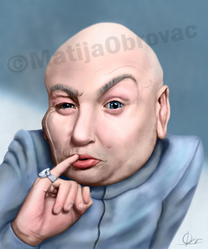 Dr. Evil caricature by Matija5850