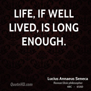 Lucius Annaeus Seneca Life Quotes