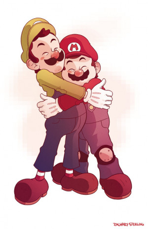 and luigi love mario and luigi by roach chan mario and luigi love lick ...