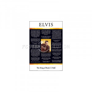 Title: Elvis Presley (In Their Words, Quotes) Music Poster Print