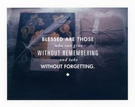 Selfless - the world could use more selfless people.