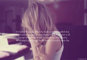 Blink 182 - Stay Together For The Kids beautiful lyrics