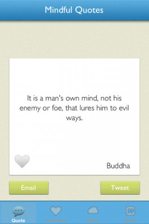 Google und Bing finden folgende Bilder zu Mindful Quotes iPhone-App
