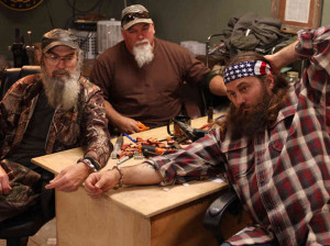 hide caption Some of the cast members of the reality show Duck Dynasty ...