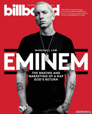 Эминем на обложке журнала Billboard 2013. К ...